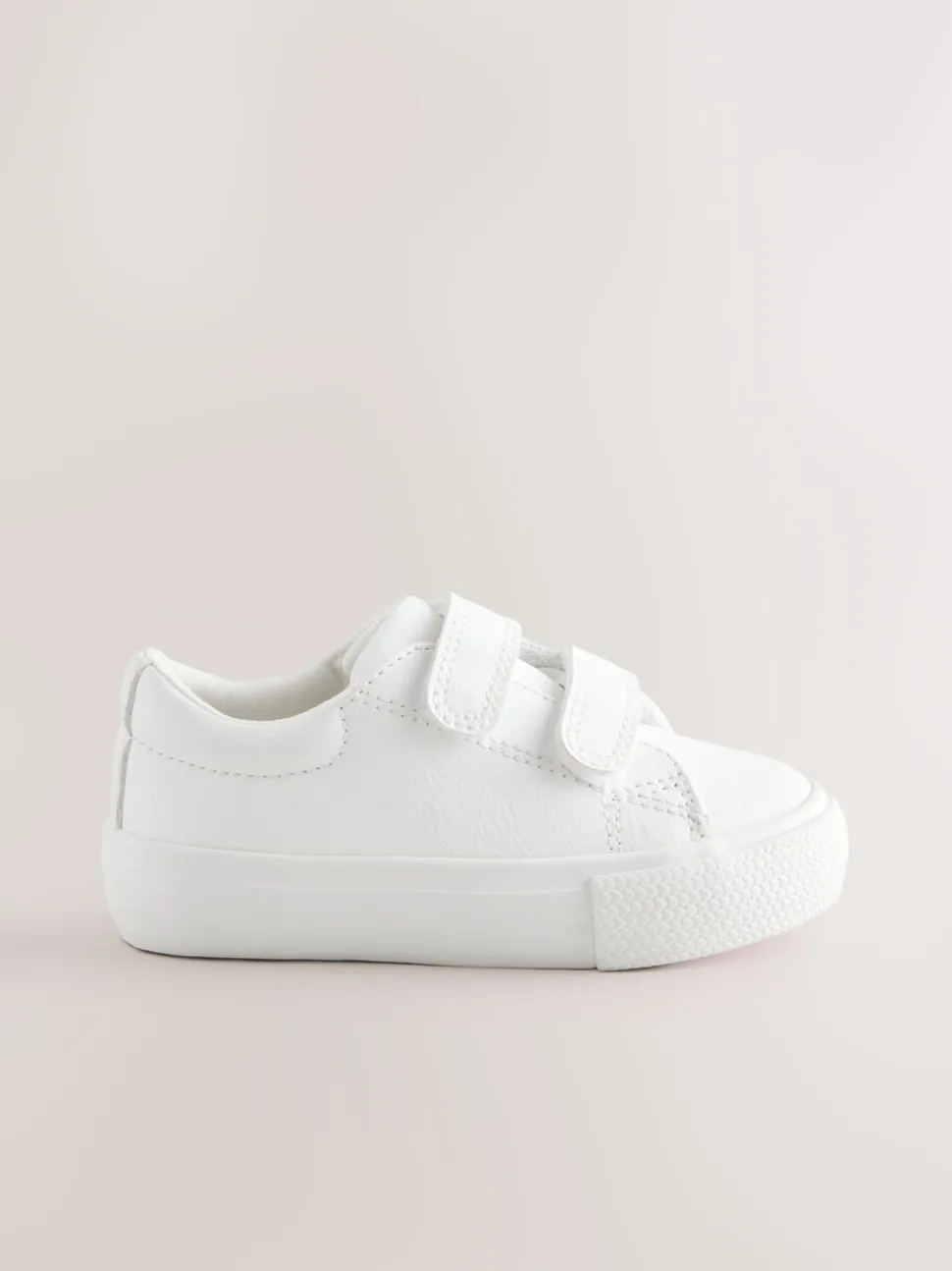 Wit - Sneakers met dikke zool en klittenbandsluiting