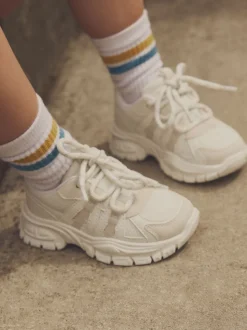 Wit - Sneakers met dikke zool