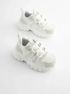Wit - Sneakers met dikke zool