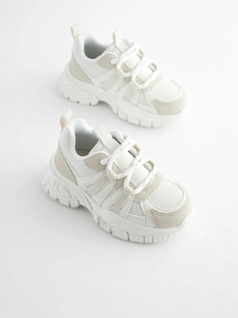 Wit - Sneakers met dikke zool
