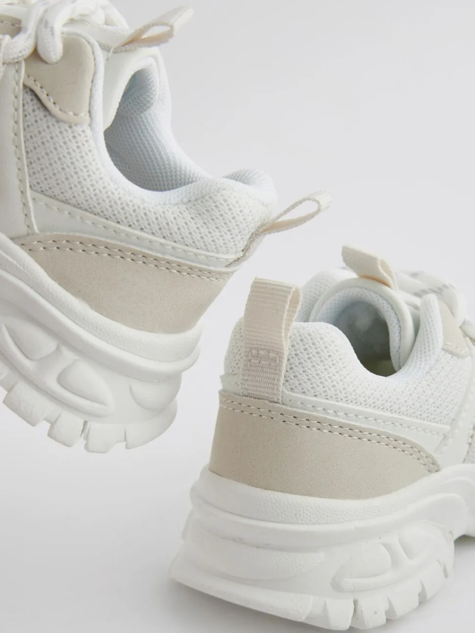 Wit - Sneakers met dikke zool