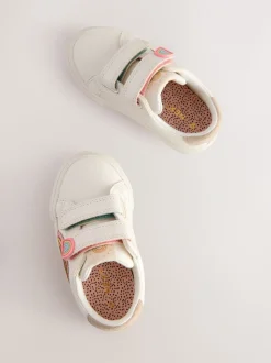 Wit - Sneakers met klittenbandsluiting