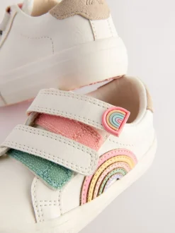 Wit - Sneakers met klittenbandsluiting
