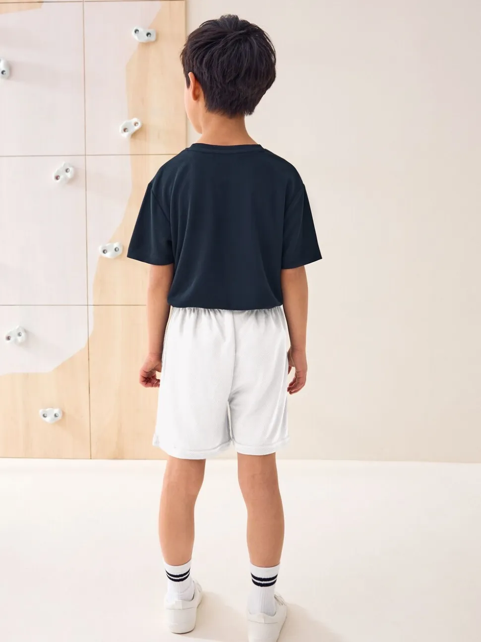 Wit - Sportshort (3-16 jr)
