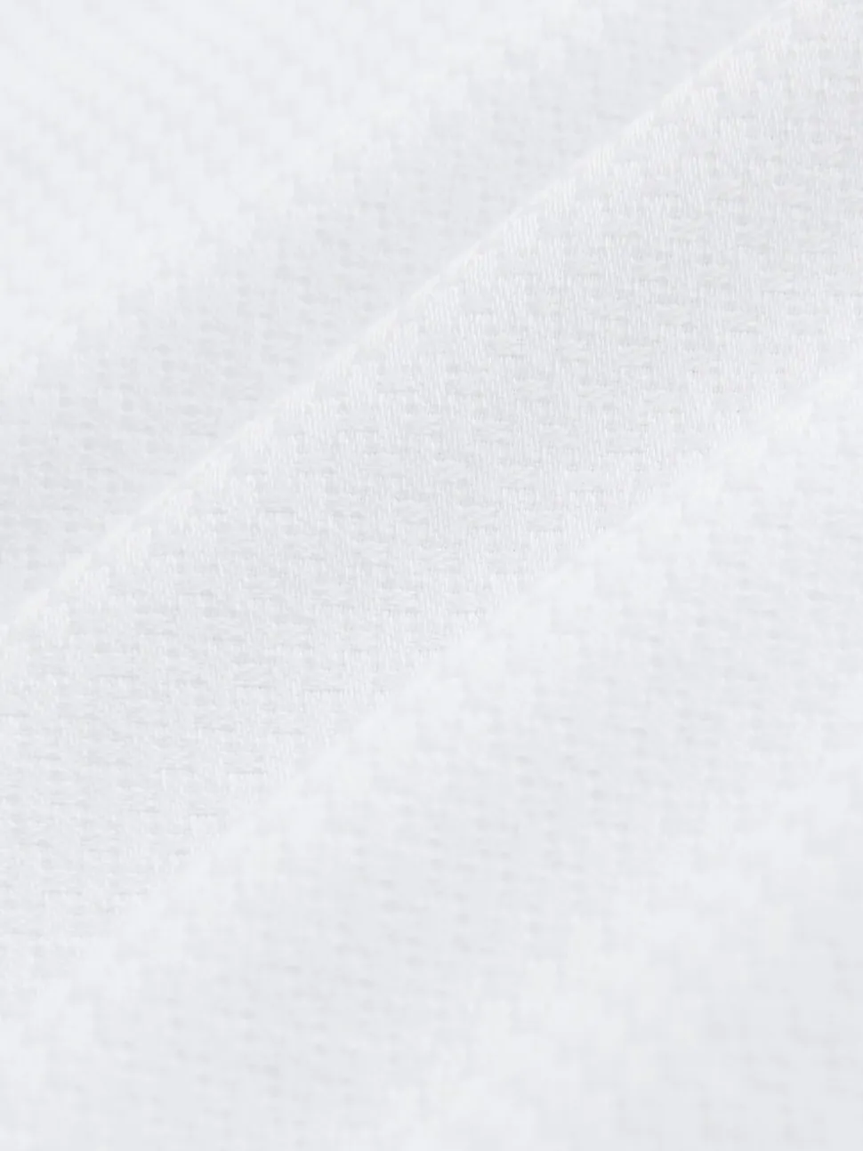Wit - Strakke Pasvorm - Textured Long Sleeve Formal Shirt with Trim