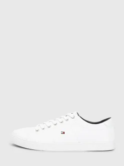 Wit - Tommy Hilfiger - Must-have leren detail sneakers
