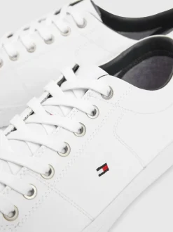 Wit - Tommy Hilfiger - Must-have leren detail sneakers