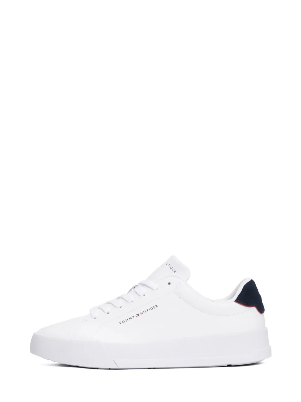 Wit - Tommy Hilfiger Court Essential Leather Trainers