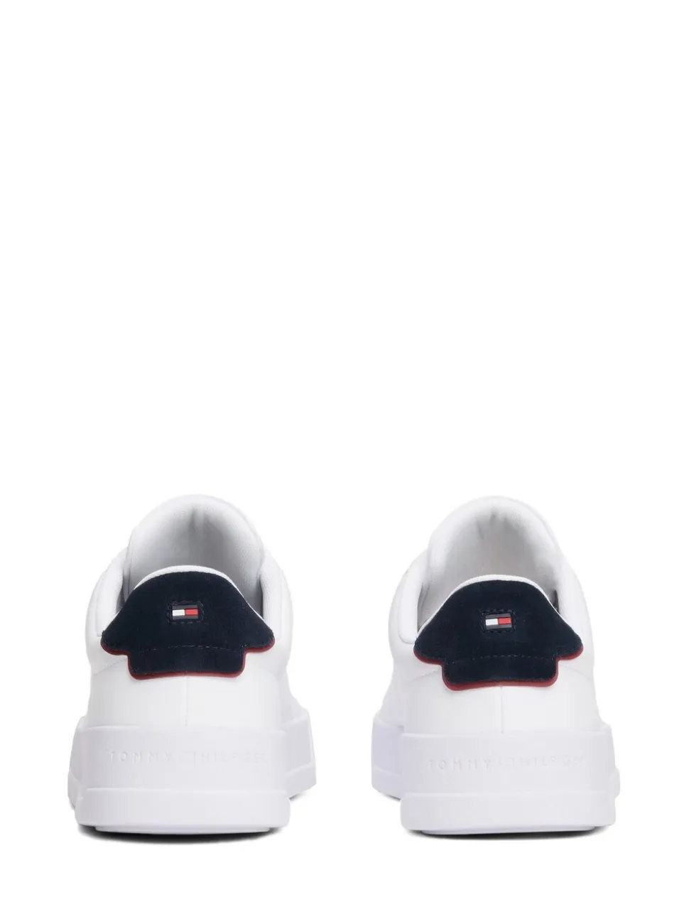 Wit - Tommy Hilfiger Court Essential Leather Trainers