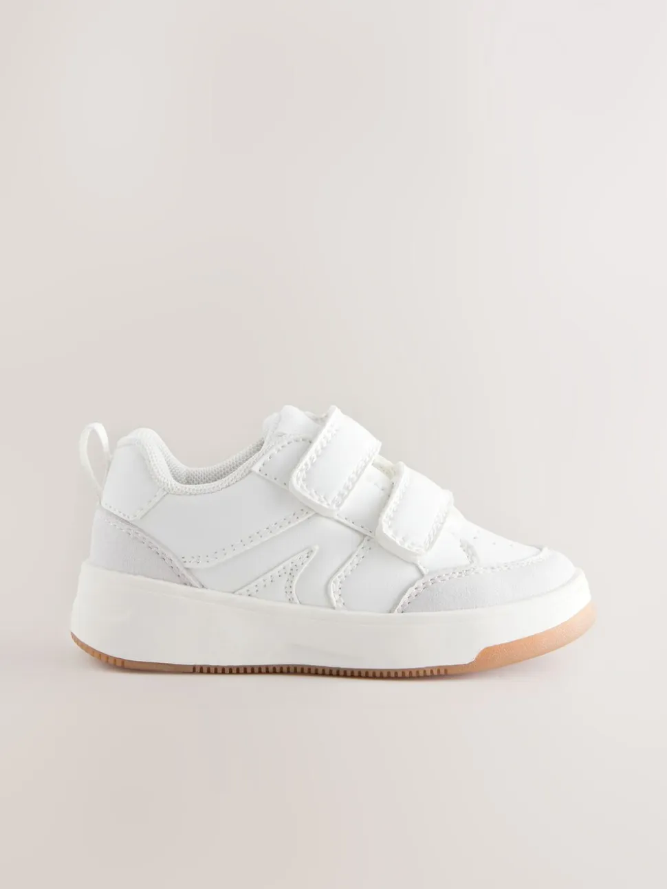 Wit - Trainers met Klittenbandsluiting en twee banden