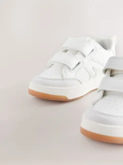 Wit - Trainers met Klittenbandsluiting en twee banden