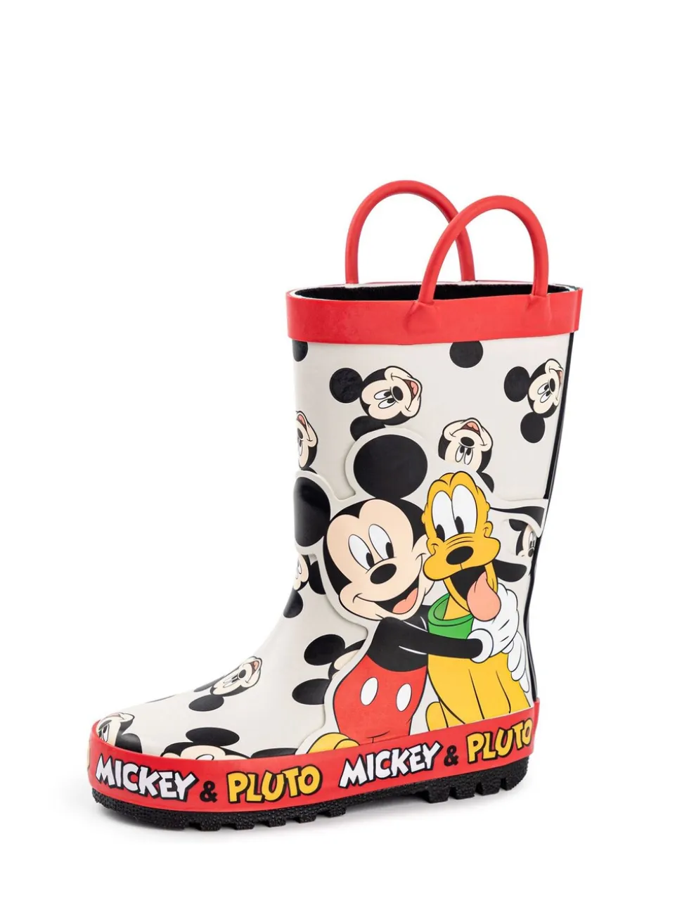 Wit - Vanilla Underground Mickey & Pluto Laarzen met hengsels voor Jongens
