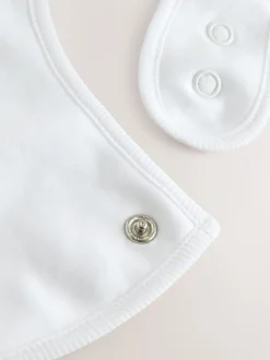 Wit - Verpakking met 10 babyslabbetjes