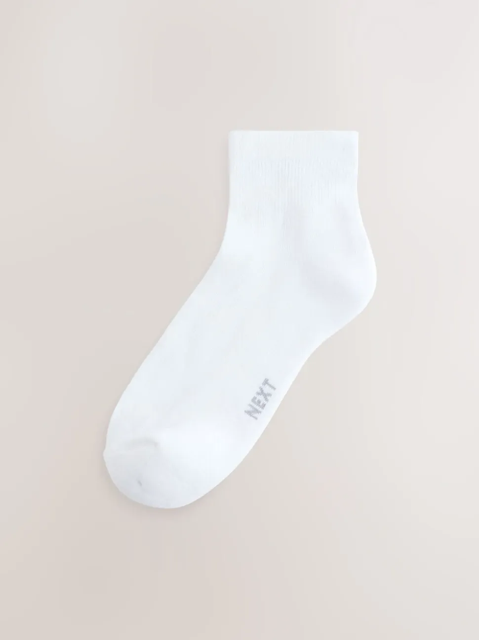 Wit - Verpakking van 5 - Halfhoge sneakersokken met demping