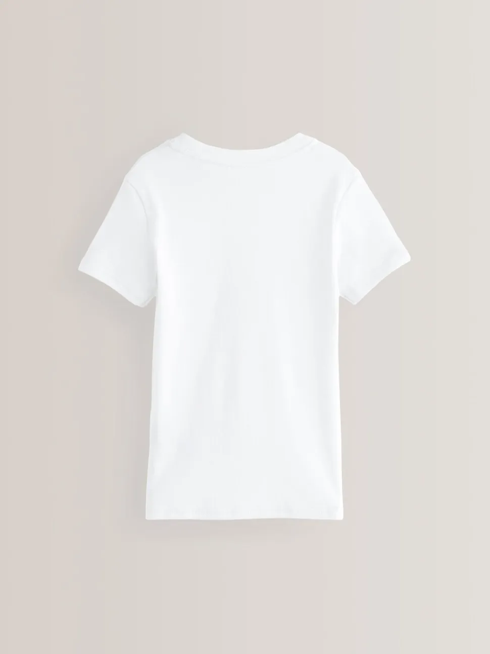 Wit - Verpakking van 3 100% katoenen shirts met korte mouwen (1,5-16jr)