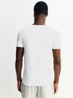 Wit - Verpakking van 2 - Modal Layering T-Shirt