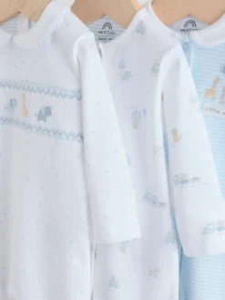 Wit - Verpakking van 3 babypyjama's (0-2jr)