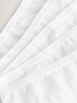 Wit - Verpakking van 5 bikinibroekjes (5-16 jr)