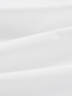 Wit - Verpakking van 4 onderhoudsvriendelijke slim fit smart overhemden met enkele manchetten