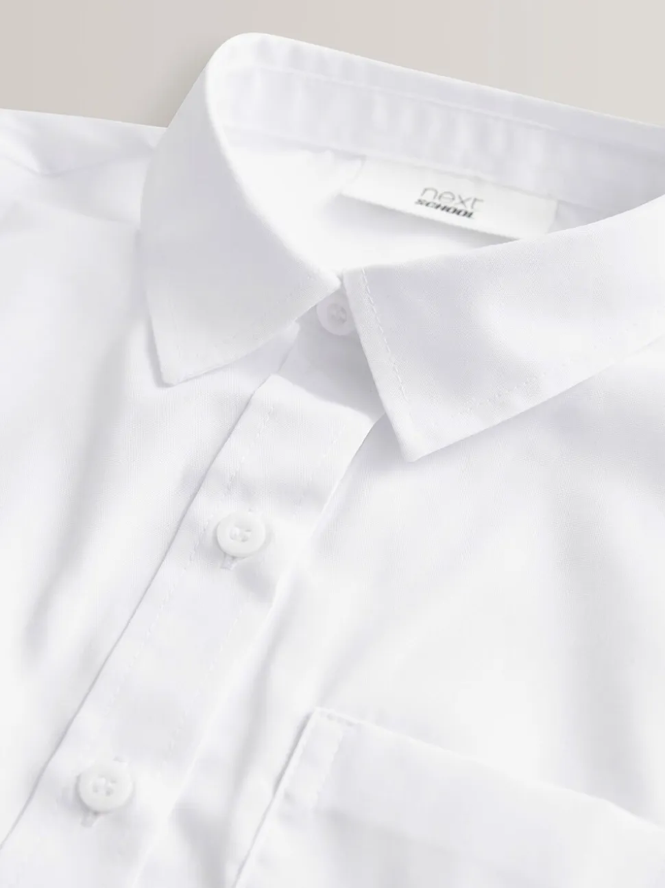 Wit - Verpakking van 5 schooloverhemden met pofmouwen (3-16 jr)