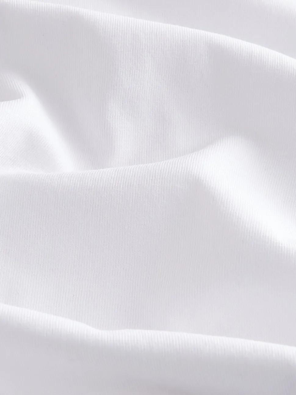 Wit - Verpakking van 10 slim-fit 100% katoenen T-shirts met V-hals en laagjes