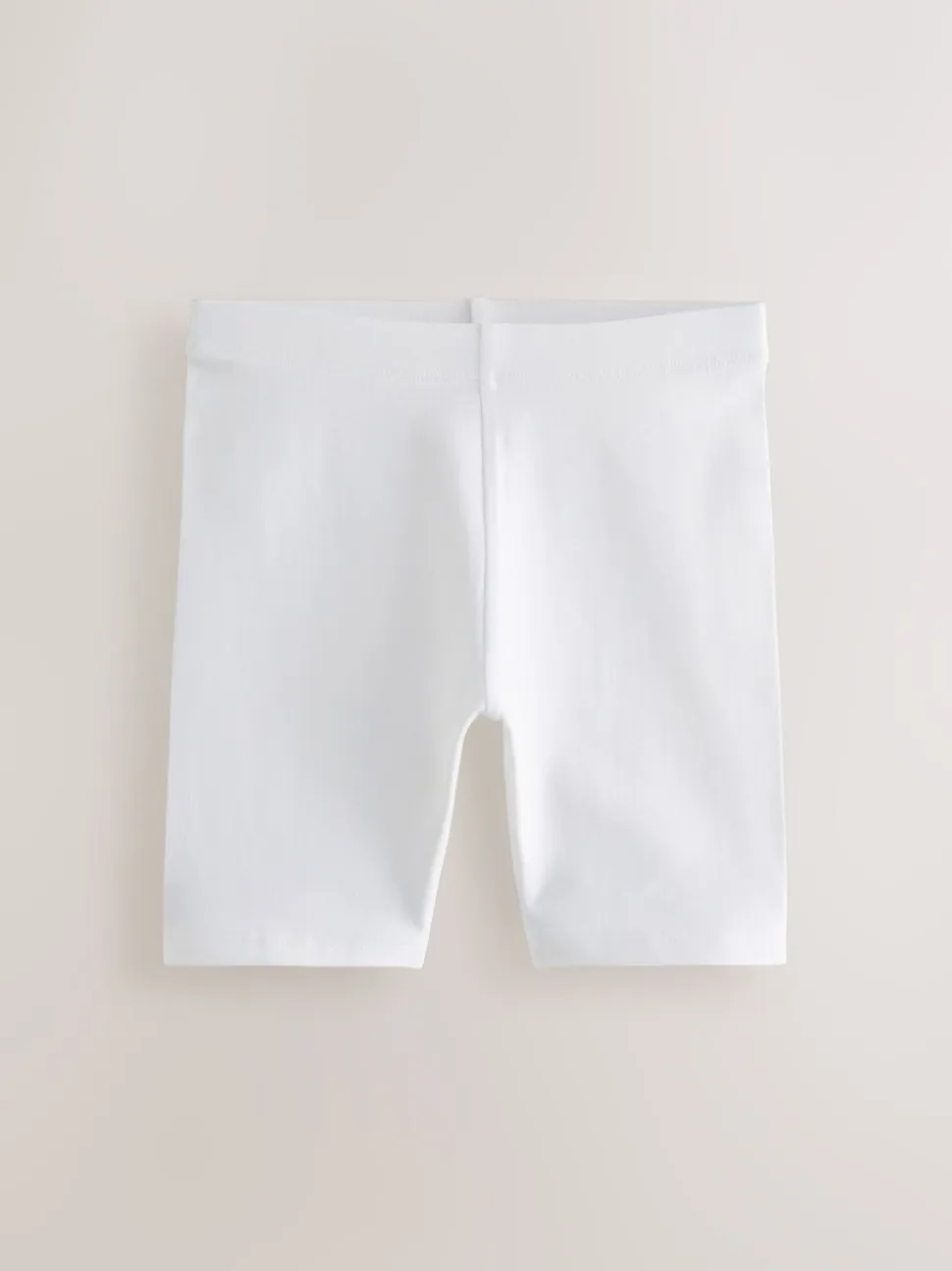 Wit - Verpakking van 5 stretchy fietsshorts met hoog katoengehalte (3-16jr)