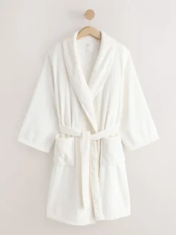 Wit - Waffle Cosy Robe