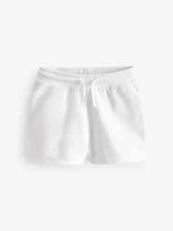Wit effen - Jersey short (3-16 jr)