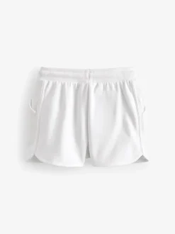 Wit effen - Jersey short (3-16 jr)