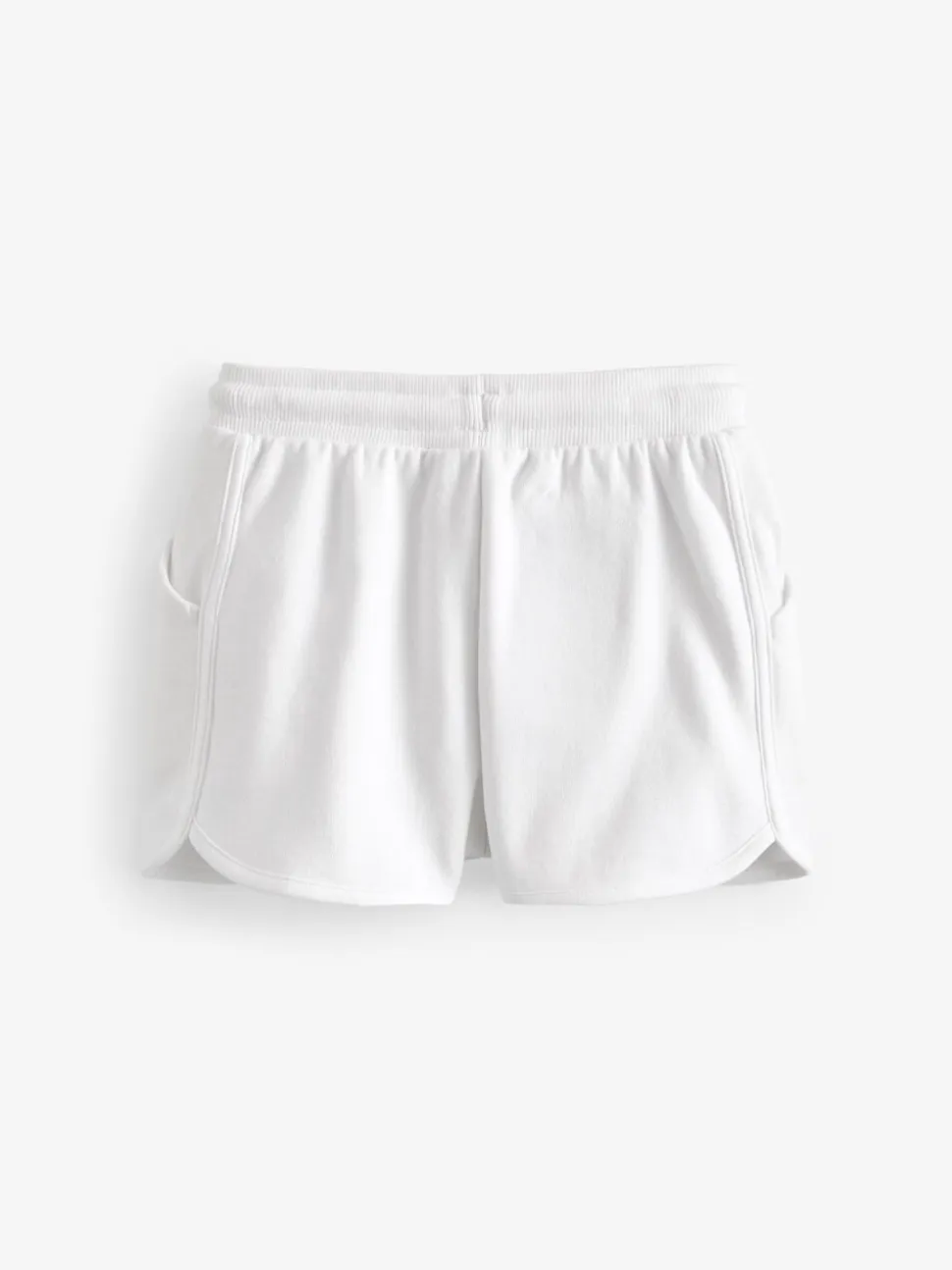 Wit effen - Jersey short (3-16 jr)