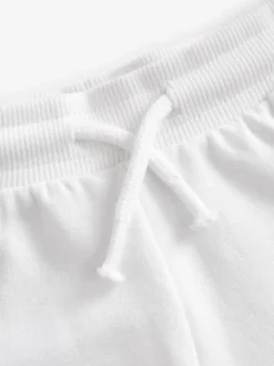 Wit effen - Jersey short (3-16 jr)