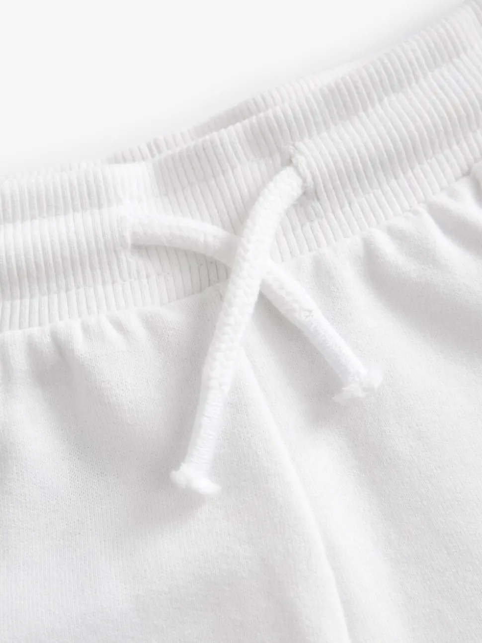 Wit effen - Jersey short (3-16 jr)