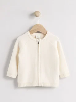 Wit gebreid - Babyvest