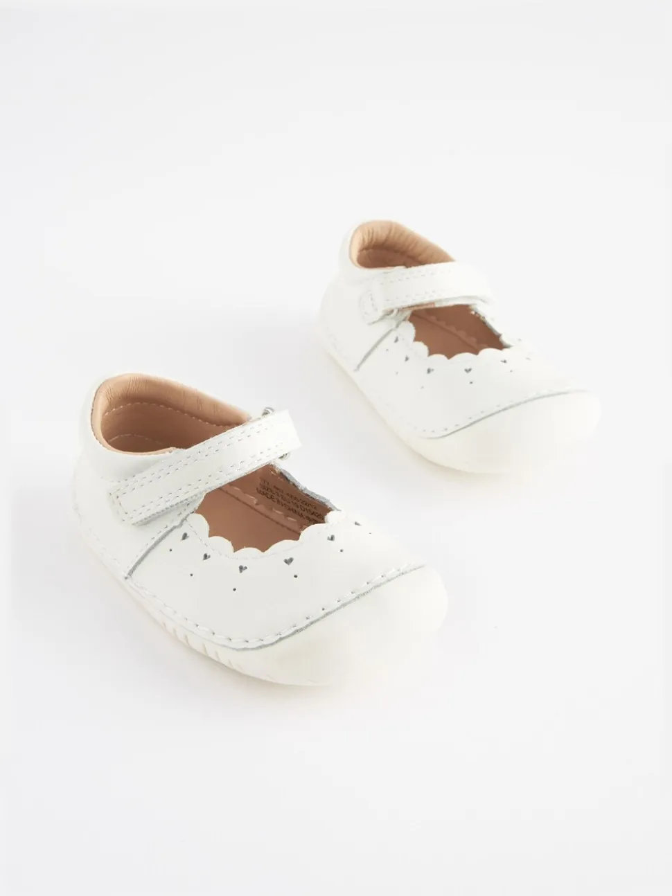 Wit leer - Mary Jane babyschoenen