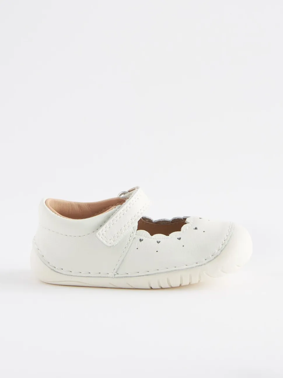 Wit leer - Mary Jane babyschoenen