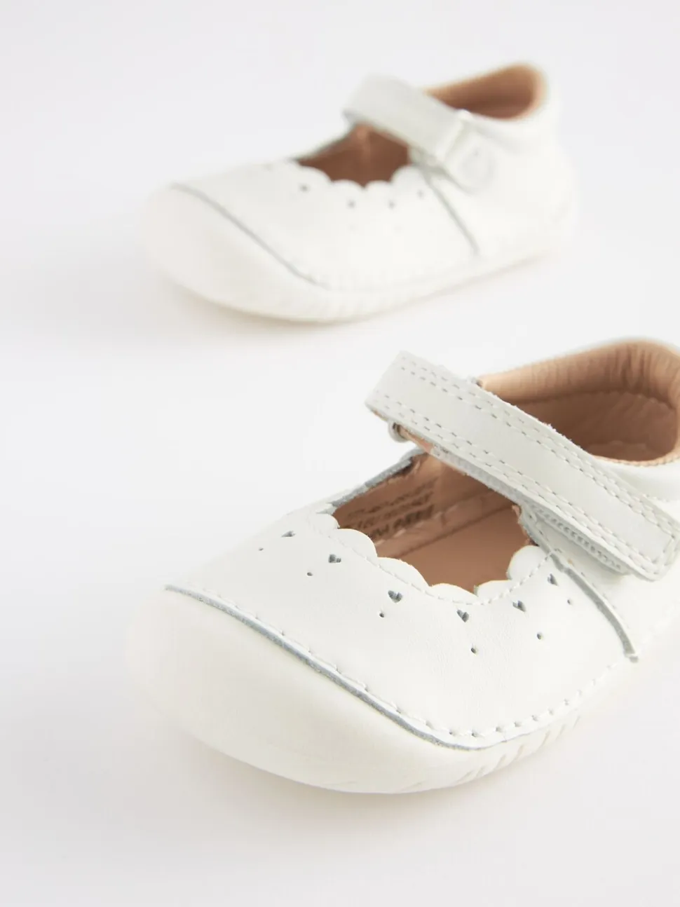 Wit leer - Mary Jane babyschoenen