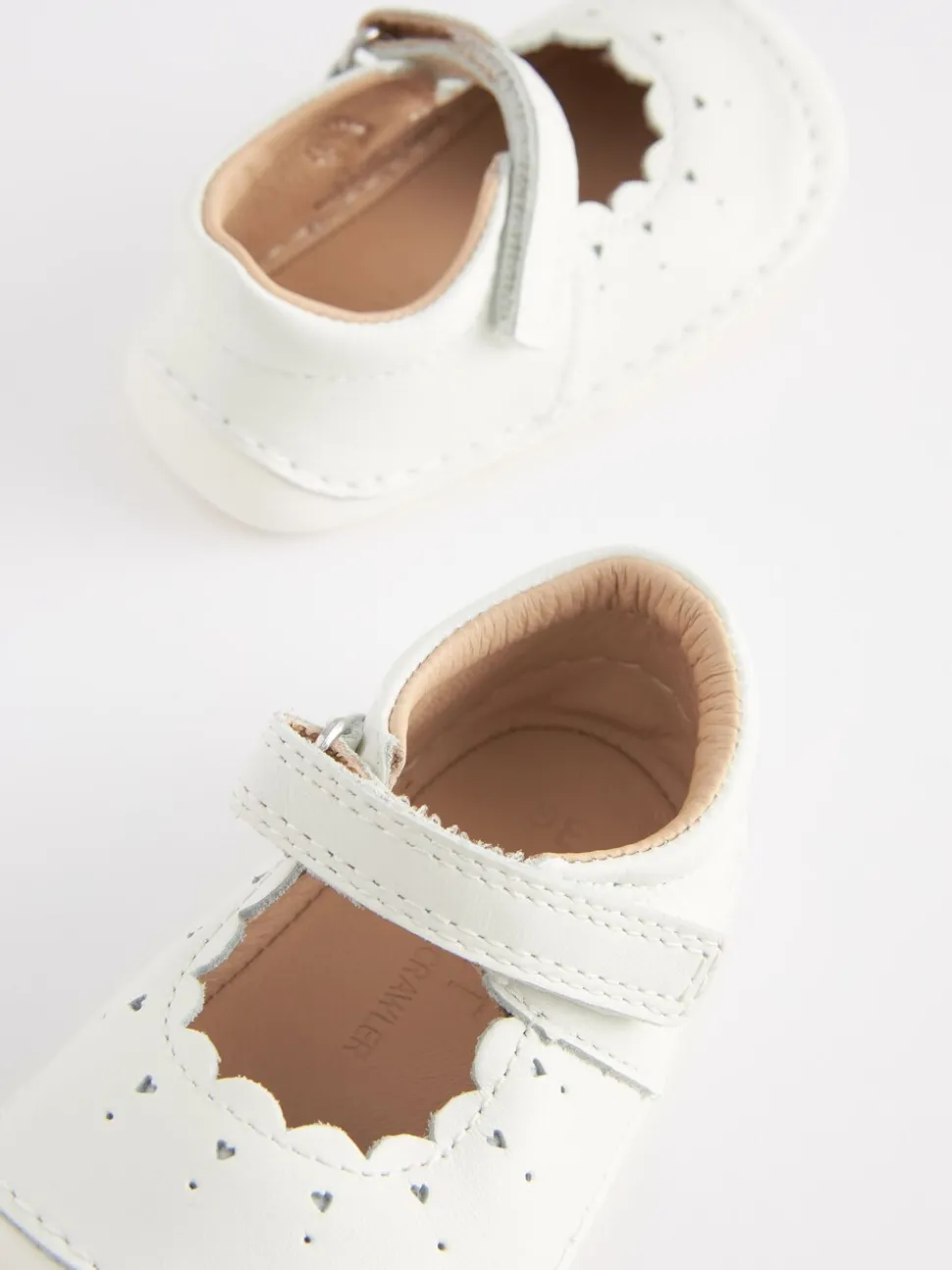 Wit leer - Mary Jane babyschoenen