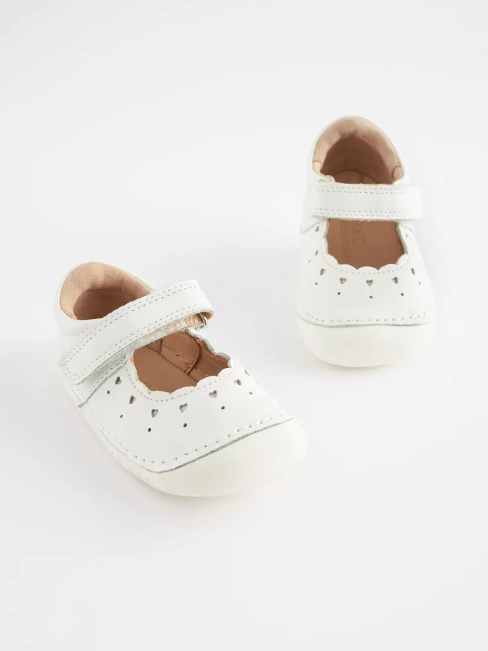 Wit leer - Mary Jane babyschoenen