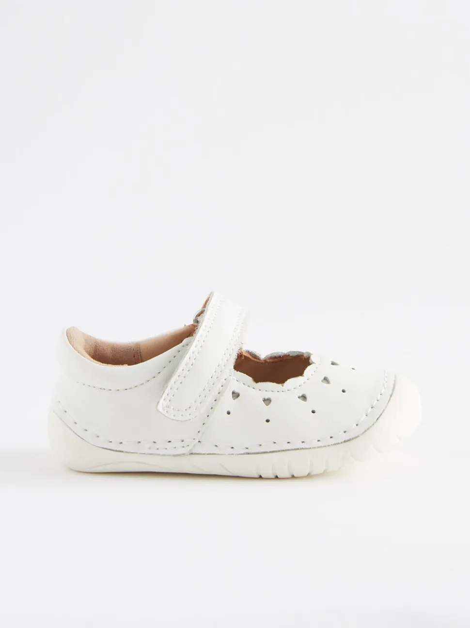 Wit leer - Mary Jane babyschoenen