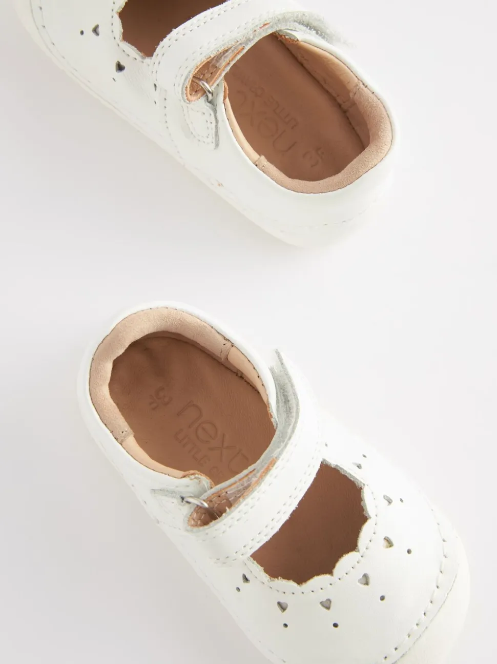 Wit leer - Mary Jane babyschoenen