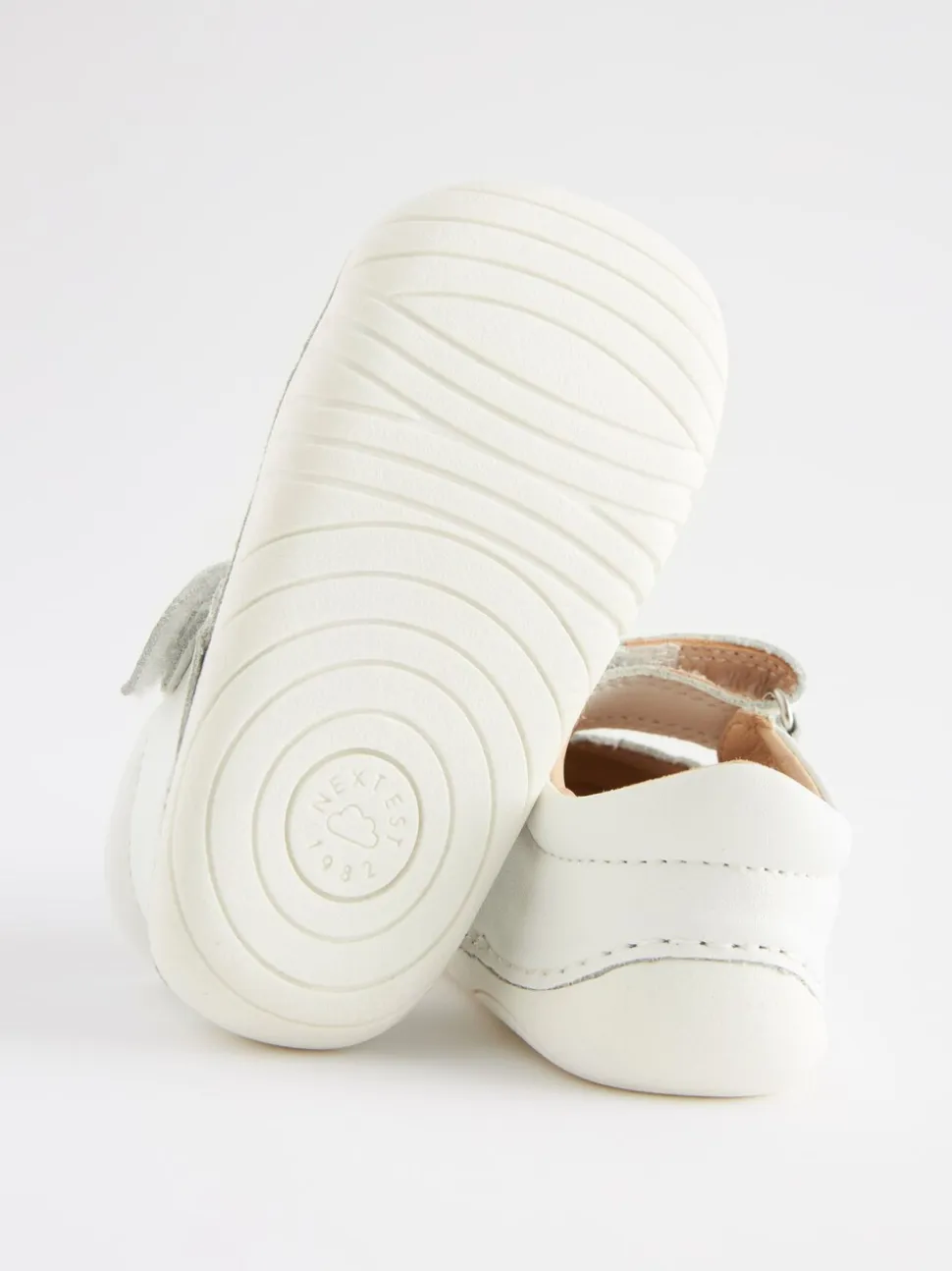 Wit leer - Mary Jane babyschoenen