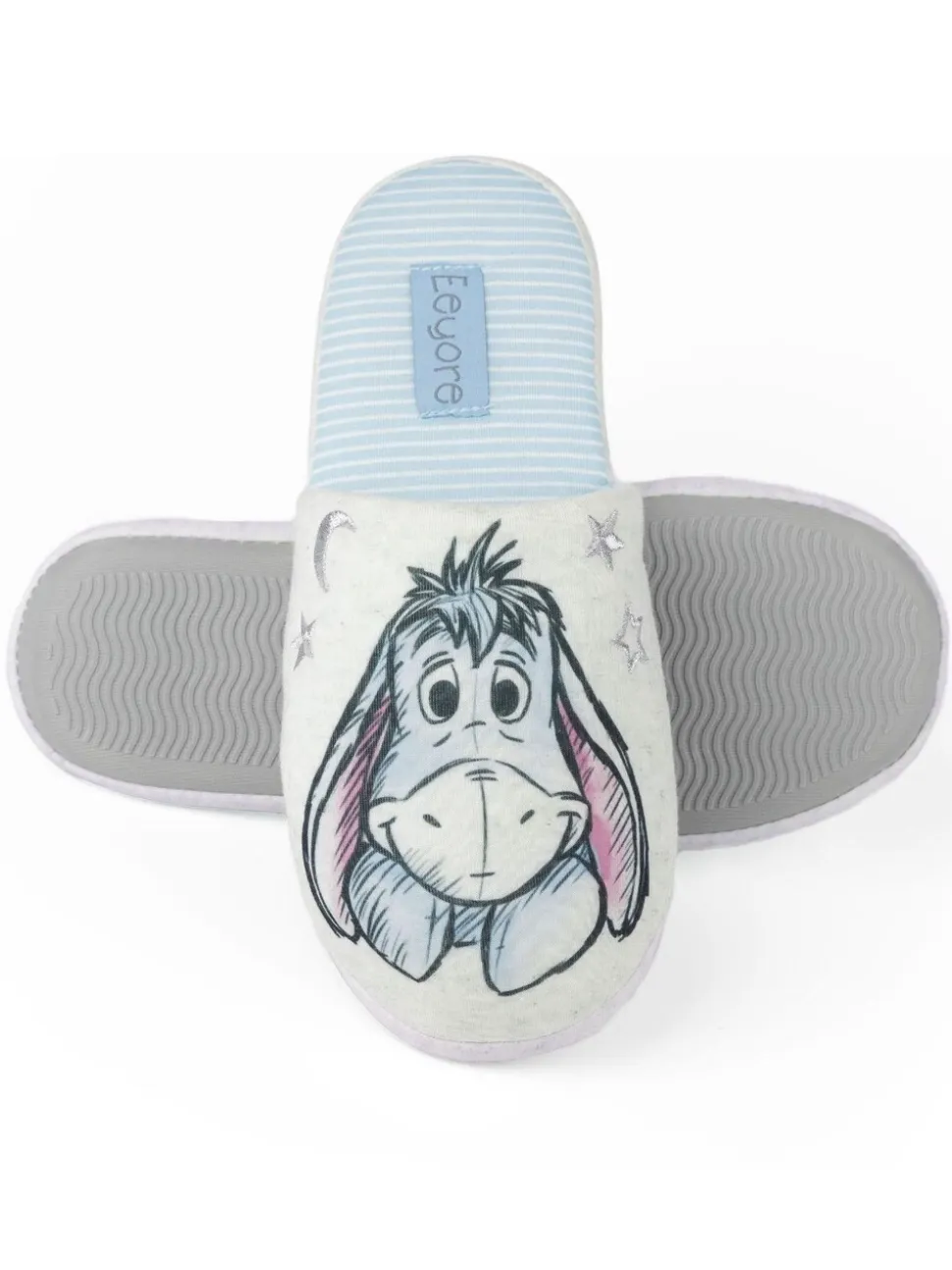 Wit met Eeyore - Vanilla Underground winterse pantoffelmuiltjes voor dames