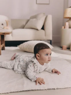 Wit met elfje - Long Sleeve Frill Top And Leggings Baby 2 Piece Set (0mths-2yrs)