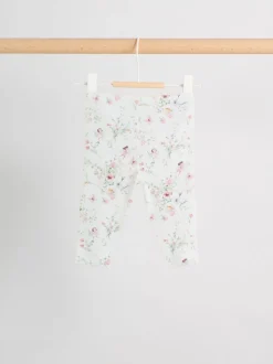 Wit met elfje - Long Sleeve Frill Top And Leggings Baby 2 Piece Set (0mths-2yrs)