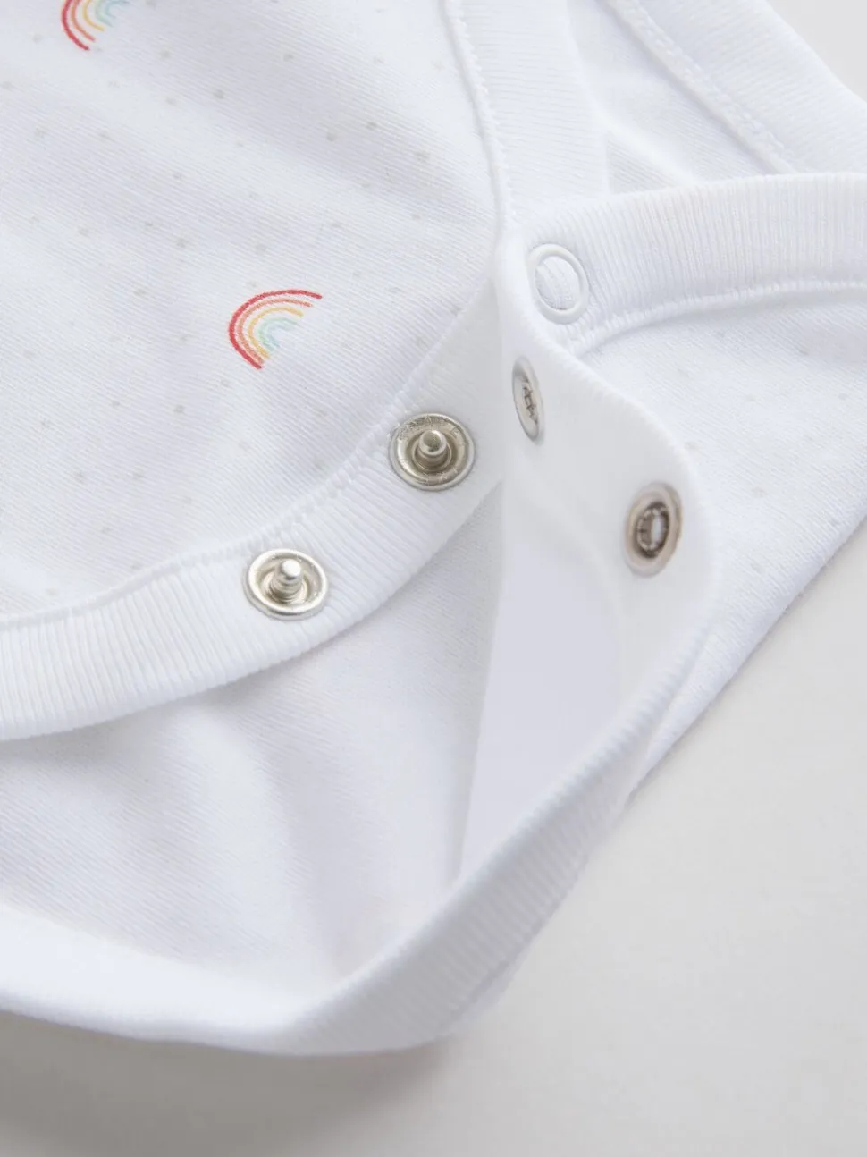 Wit met figuurprint - Baby Bodysuits met Lange mouwen van 100% katoen