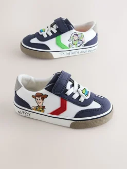Wit Toy Story - Sneakers met klittenbandsluiting en elastische veters
