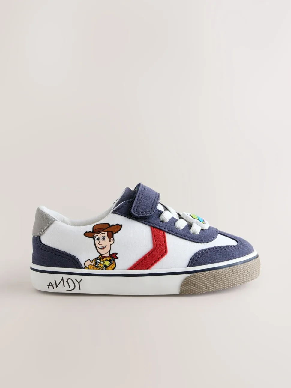 Wit Toy Story - Sneakers met klittenbandsluiting en elastische veters