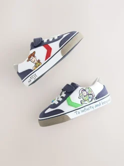 Wit Toy Story - Sneakers met klittenbandsluiting en elastische veters