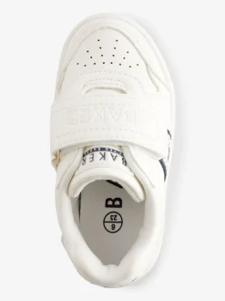Wit/blauw - Baker by Ted Baker sneakers met logobies voor jongens