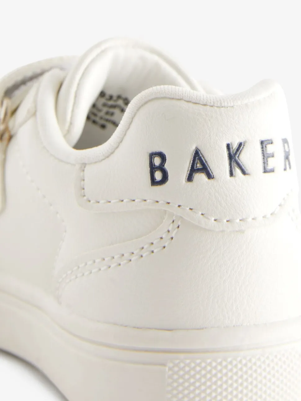 Wit/blauw - Baker by Ted Baker sneakers met logobies voor jongens